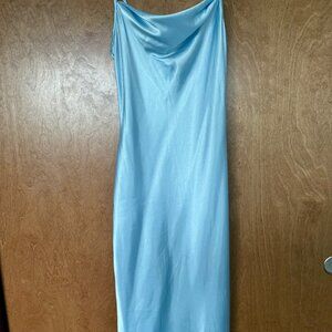 Satin midi dress (Bebe)